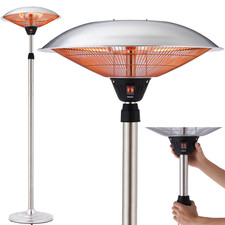 AREBOS Standheizstrahler Wärmelampe Terrassenheizstrahler 2 Heizstufen / NEU OVP
