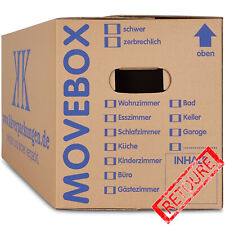 Umzugskartons 2-wellig Umzugskisten Stabil Traglast 40 KG doppelter Boden