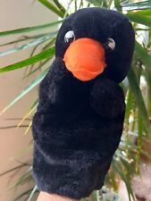 1  Handpuppe Rabe (?), ca. 28cm lang, gebraucht, sehr guter Zustand