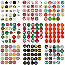 24 Adventskalender Sticker
