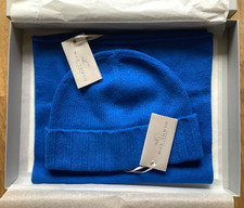 100% Kaschmir Set Mütze Schal