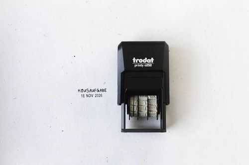 Hausaufgaben stempel datum - stempel,