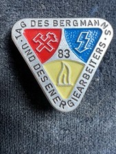 Abzeichen DDR: Tag des Deutschen Bergmanns 1983 ,  Kohle Kali Wismut Bergbau