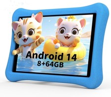 Android 14 Kinder Kids Tablet HD 10.1”, 2025 Neu 8GB RAM 64GB ROM - Kindertablet