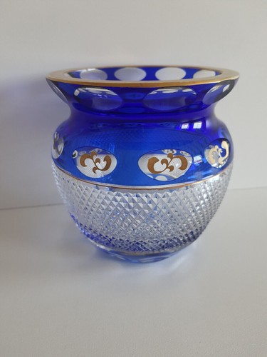 Vintage art deco kristall - vintage, vase