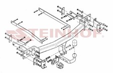 Anhängerkupplung passend für MERCEDES W 211 03/2002-02/2009 starr