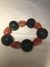 Modernes echtes Lava-Korallen-Armband Schnäppchen