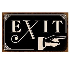 Blechschild - EXIT- Schild im