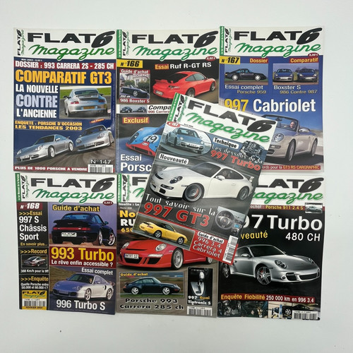 Flat porsche magazine - 7x,