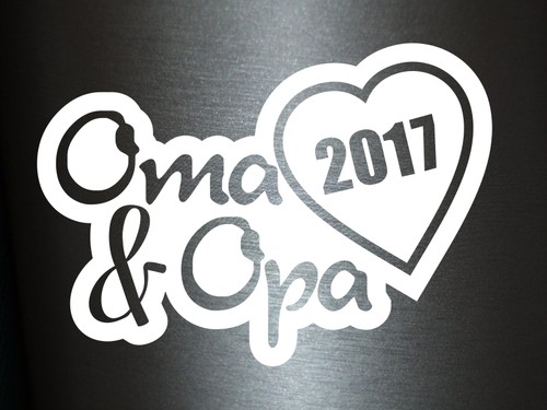 Plott aufkleber oma opa - opa, 2017