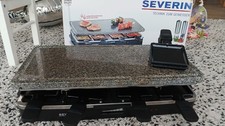 Severin RG 2343 Raclette + Partygrill, Granitgrillstein, 1500W