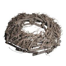 Weidenkranz weiß gewischt 40cm ø, Höhe 8cm Türkranz Tischkranz Deko Holz Kranz