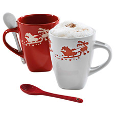 2 Stk. Keramik Tassen weiss