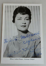 Autogramm Ellinor Junker-Giesen deutsche Opernsängerin 1962 (74696)