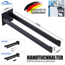 2-armig Handtuchhalter Handtuch Halter Doppel Wand Bad Handtuchstange Edelstahl 