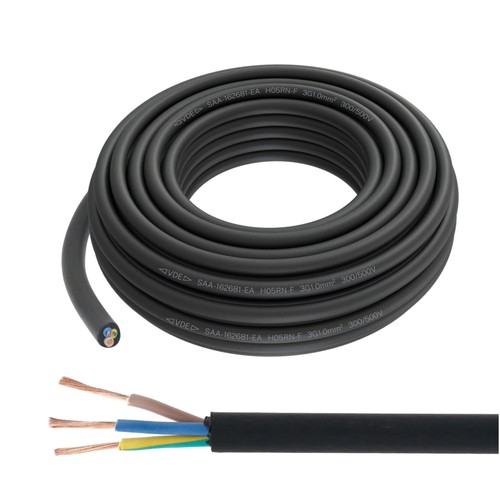 Gummikabel 3x1mm 10m - 3x1mm²,,