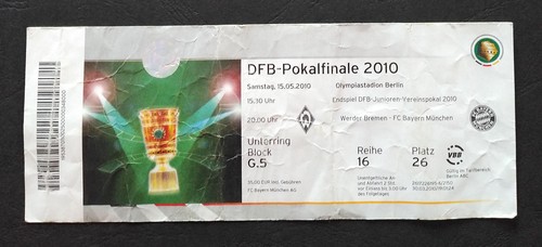 Ticket dfb pokal finale 2010 - finale,