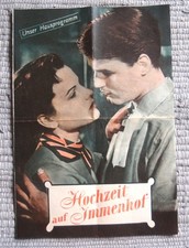 Hochzeit auf Immenhof - Unser Hausprogramm - Programmheft (1956)  !