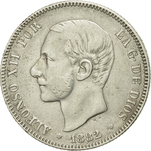 Münze spanien alfonso xii - spanien,,