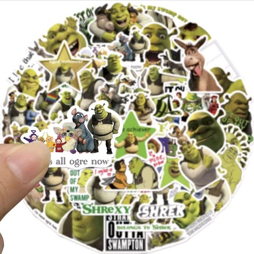 50x shrek sticker set cartoon - 50x,