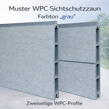 Muster WPC Sichtschutzzaun