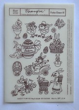 DDR Kult Typofix Haftdruckabreibfolie Saalfeld Rubbelbilder 4152 Frohe Ostern 3