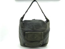 Guerilla Deluxe  Tasche Damen Ledertasche Handtasche Schultertasche Grau