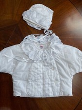 Taufjacke und Mütze - Größe 62 -