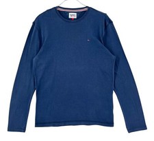 TOMMY HILFIGER Blau Rundhals Pullover T-Shirt Herren Größe L