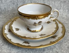WEIMAR KATHARINA Gedeck KAFFEEGEDECK 3tlg. Kaffeetasse GOLDENE ROSE / BLUME