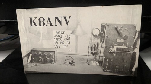 Amateur ham radio qsl postcard - ham,