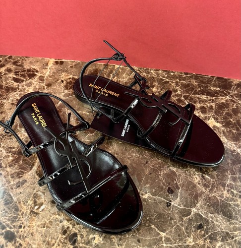 Ysl cassandra flat sandals - cassandra,