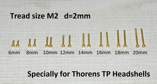 Fixing screw kit brass - screw,
