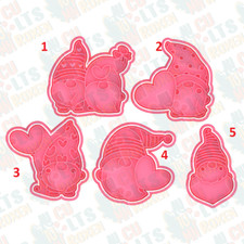 Wichtel mit Herzen Valentinstag Set Ausstecher Ausstechform Ausstecher