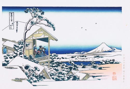 Hokusai verschneiter morgen - hokusai,