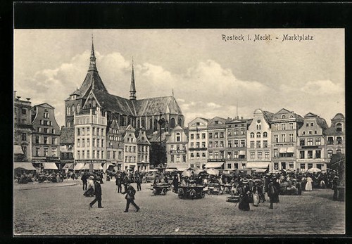 Ansichtskarte rostock - ansichtskarte,