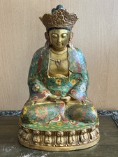 Cloisonné-Bronze-Statue