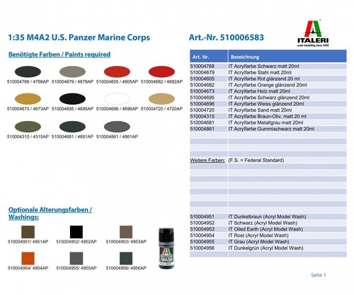 Italeri m4a2 s panzer - m4a2,