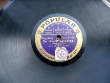 1620/ RAGTIME-SONG-SHAND-1913-On the mississippi-BERT BARRY...-78rpm Schellack