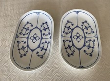 Jäger Eisenberg Servierschale indisch blau Strohblume 23 x 14 cm , Top