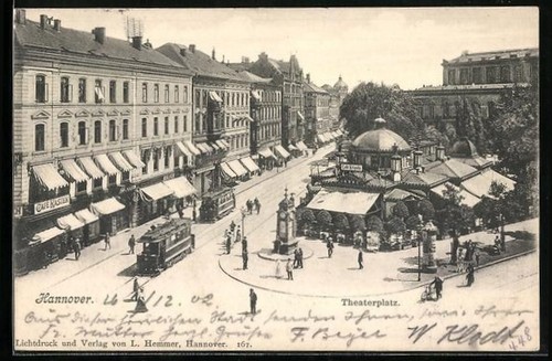 Hannover theaterplatz mit - hannover,,