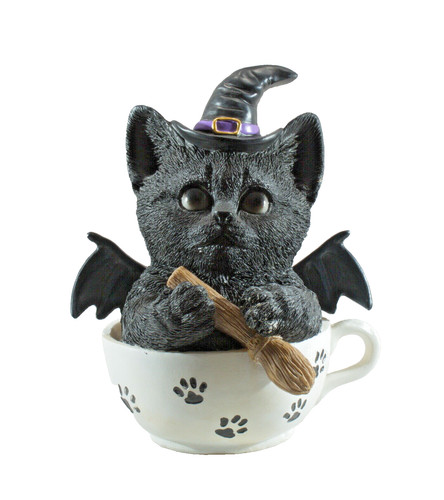 Gothic deko figur hexen katze - hexen,