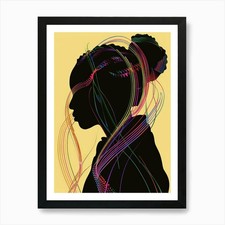Silhouette einer Frau 46