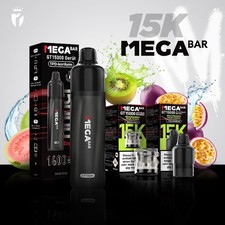 Mega Bar 15K GT15000 E-Zigarette Mega Bar 15K GT15000 Vape Big Puff TDP konform
