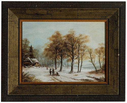 öl auf holz signiert - Öl,