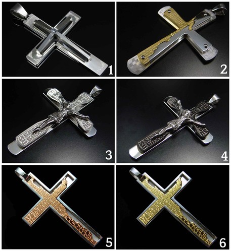 Edelstahl anhänger kreuz - anhänger,