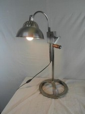 Tischlampe Eisen Arbeitslampe Verstellbar  Werkstatt Lampe Kurbel Vintage 10a3