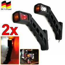 2x Begrenzungsleuchten Positionsleuchten Anhänger Gelb Rot Weiß LED LKW 12V-24V