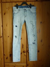 Just Cavalli Jeans hellblau Gr. 31 destroyed