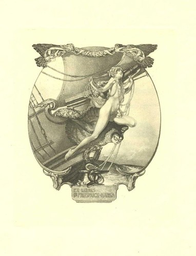 Exlibris bayros friedrich - exlibris,